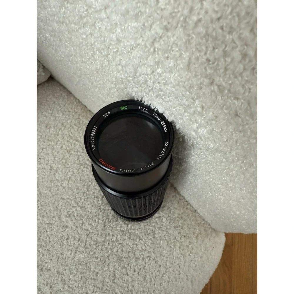 Manual Telephoto Macro Camera Lens - Black